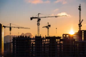 commercial-building-construction-sunset